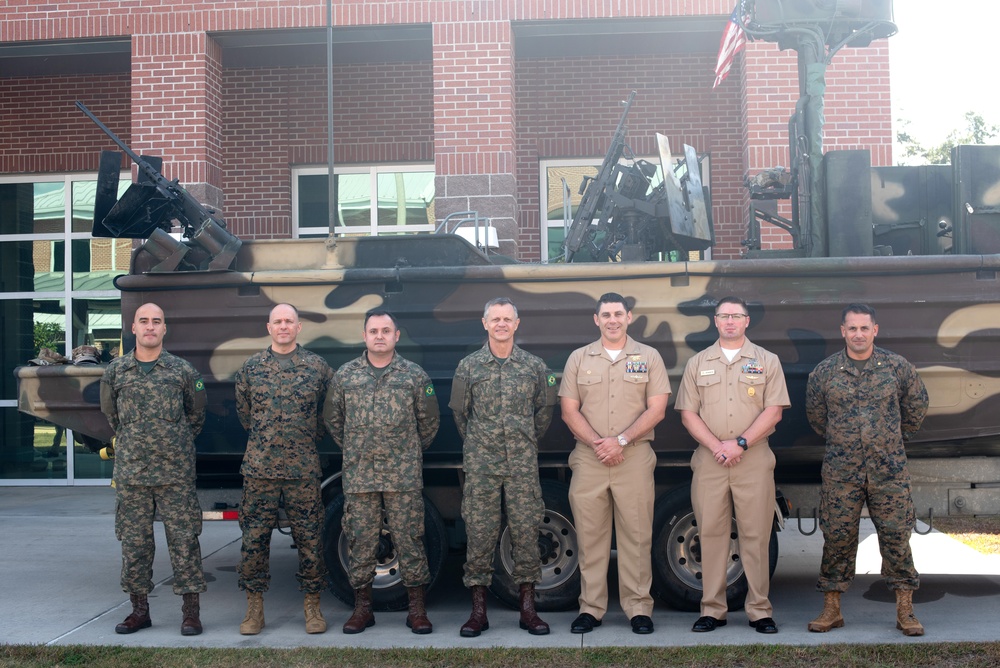 Marine Forces South, Brazilian and Chilean Marine Corps delegations visit NAVSCIATTS