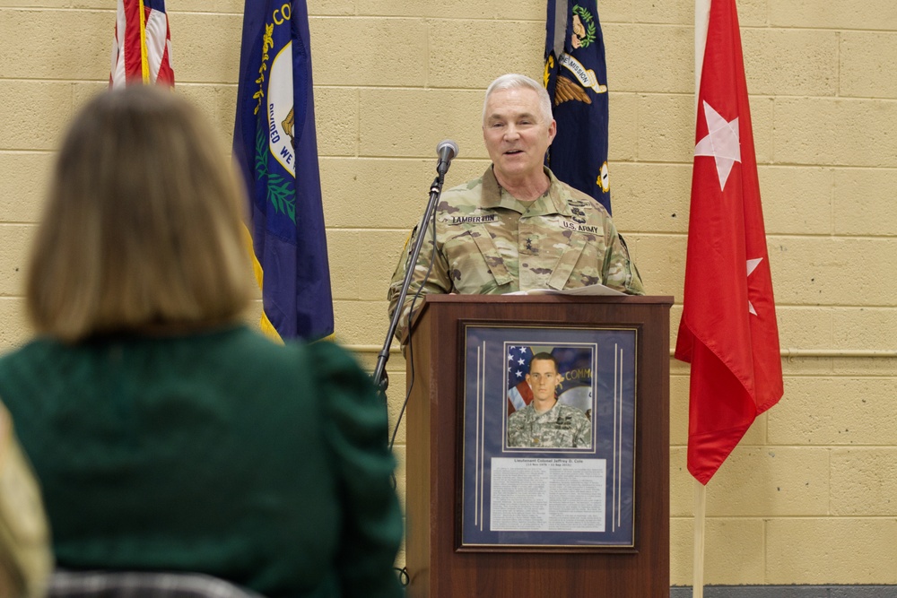 Honoring a legacy: a tribute to LTC Jeff Cole