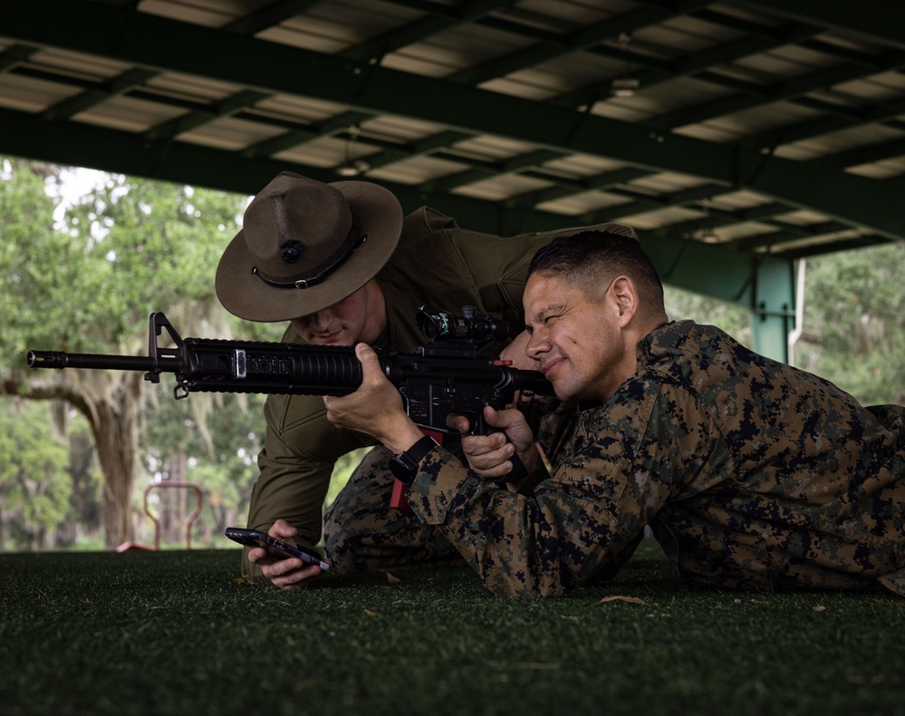 Sergeant Major of the Marine Corps, SgtMaj Carlos Ruiz, Visits MCRD Parris Island, S.C.