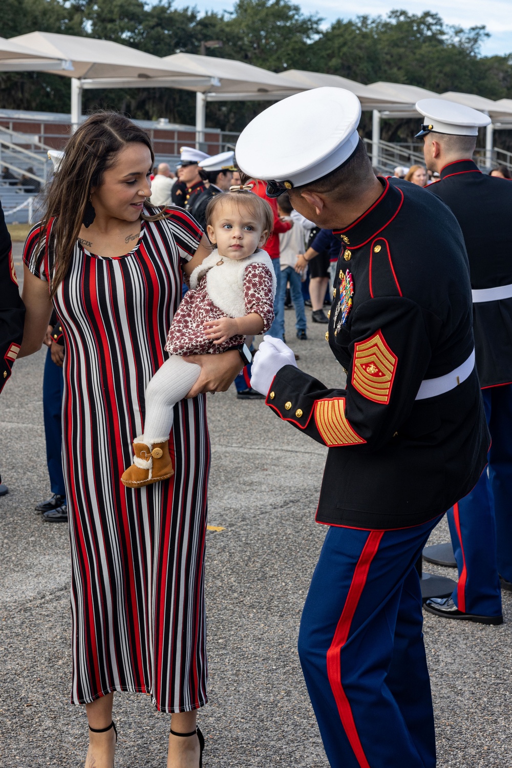 Sergeant Major of the Marine Corps, SgtMaj Carlos Ruiz, Visits MCRD Parris Island, S.C.