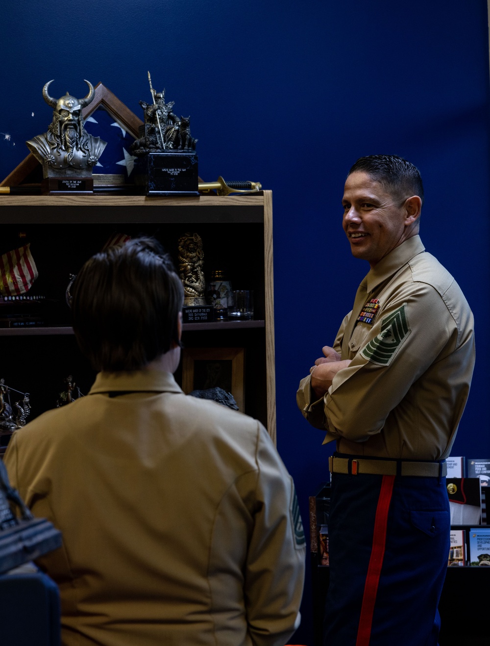 Sergeant Major of the Marine Corps, SgtMaj Carlos Ruiz, Visits MCRD Parris Island, S.C.