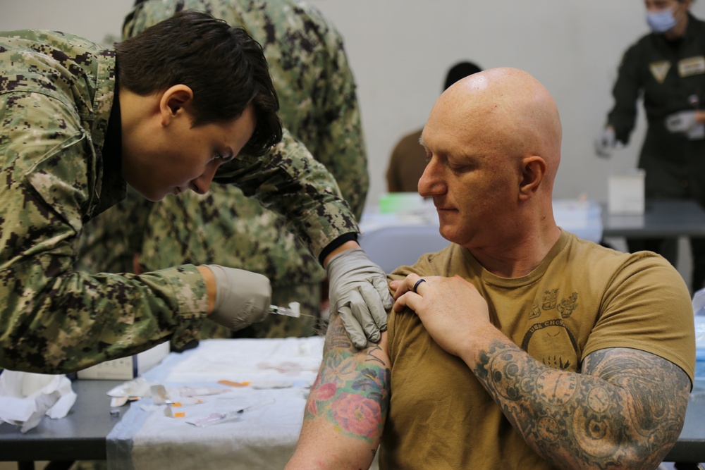 Naval Health Clinic Lemoore directly provides vaccines to the warfighter