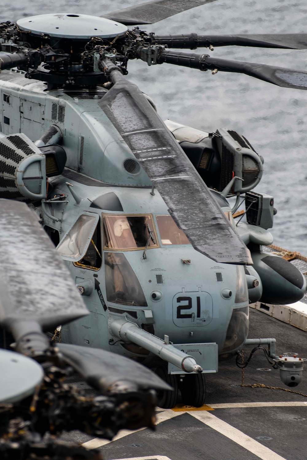 CH-53E Super Stallion Flight Operations aboard USS Somerset