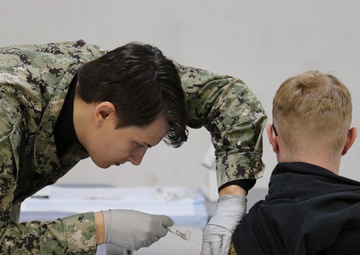 Naval Health Clinic Lemoore directly provides vaccines to the warfighter