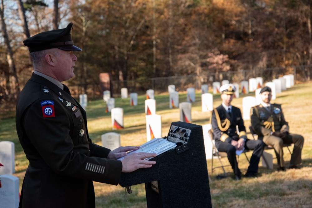 33 German, 2 Italian POWs honored during annual wreath-laying ceremony at Fort Meade