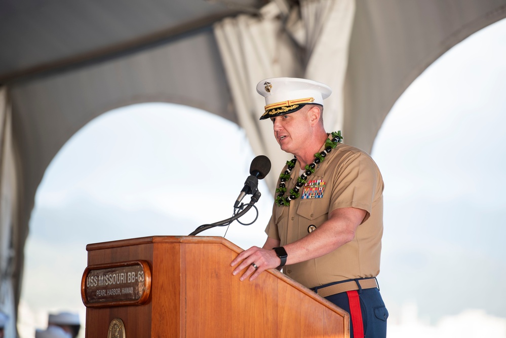 USS Missouri Veteran's Day Ceremony