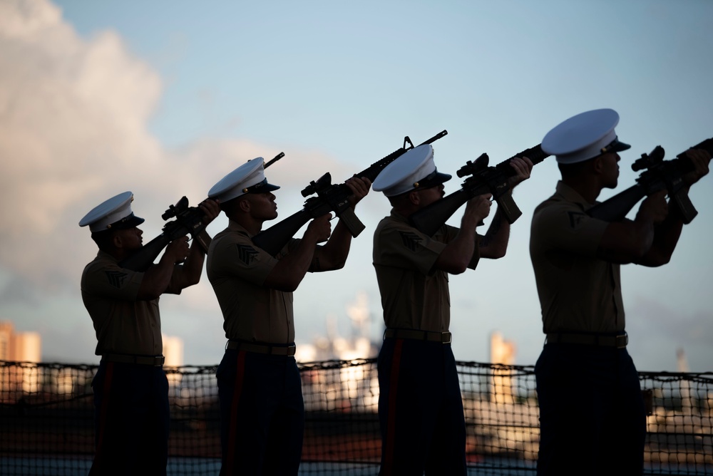 USS Missouri Veteran's Day Ceremony