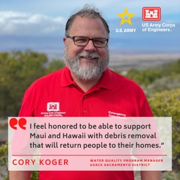 Hawaiʻi Wildfires Response Mission USACE Employee Spotlight – Cory Koger