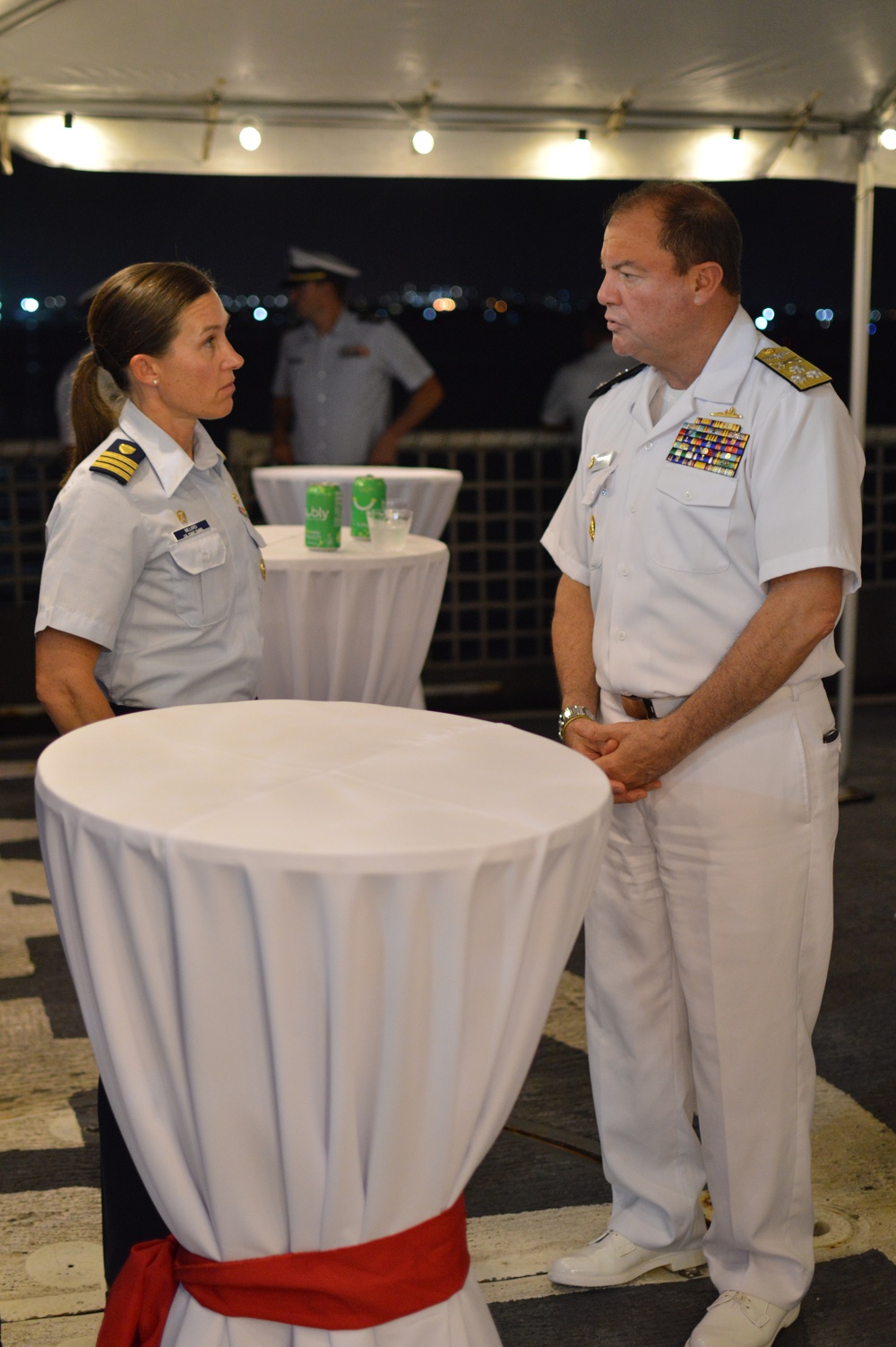 U.S. Coast Guard Cutter Bear hosts Colombian Navy