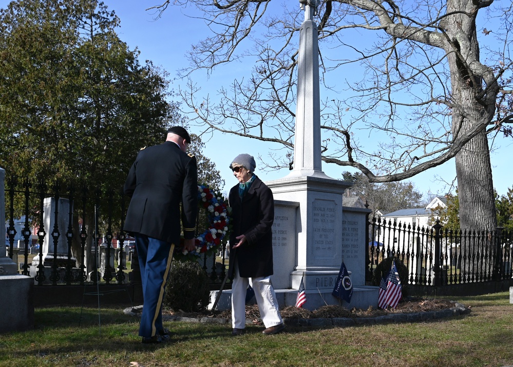 NH National Guard conducts annual Franklin Pierce wreath-laying ceremony