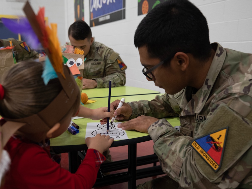 24th Theater Public Affairs Support Element Participates in Thanksgiving Events With Jose H. Damian Elementary School