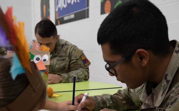 24th Theater Public Affairs Support Element Participates in Thanksgiving Events With Jose H. Damian Elementary School