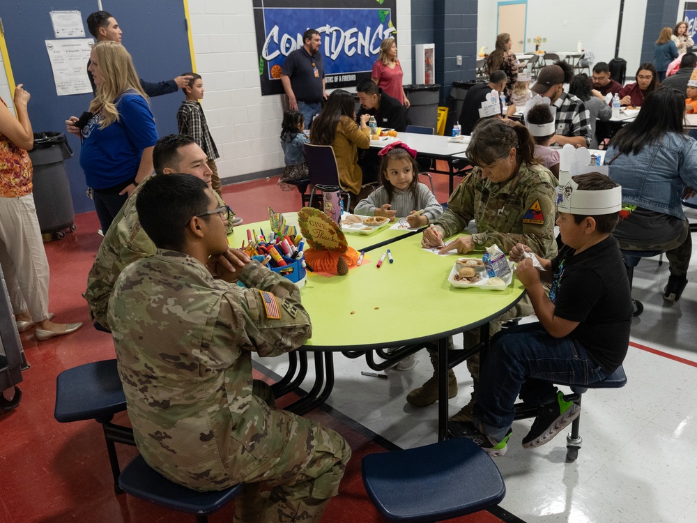 24th Theater Public Affairs Support Element Participates in Thanksgiving Events With Jose H. Damian Elementary School