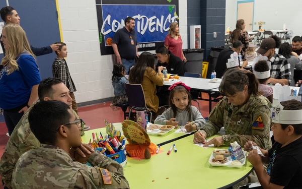 24th Theater Public Affairs Support Element Participates in Thanksgiving Events With Jose H. Damian Elementary School