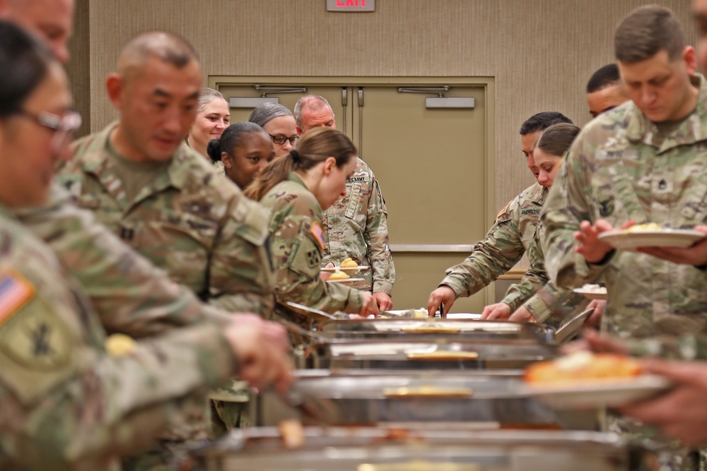 62nd MED Soldiers Gather for Spiritual Fitness Thanksgiving Luncheon