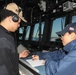 Sailors aboard the USS Rafael Peralta (DDG 115) conduct a sea and anchor detail in Yokosuka, Japan