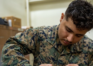 U.S. Marines with 3rd Maintenance Battalion Test Developing Software