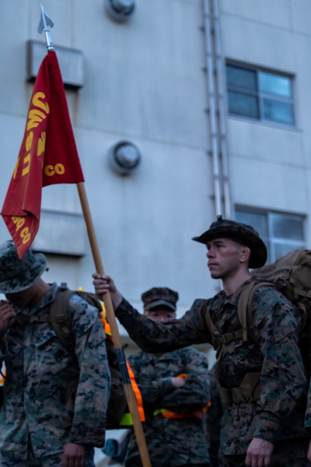 III MEF Marines conduct 5k hike on Camp Courtney