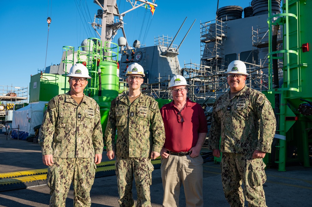 Commander of U.S. Navy Surface Ship Maintenance Visits Forward-Deployed Maintenance Locations