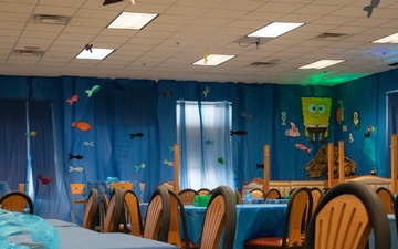 The Flight-Line Warrior Restaurant with underwater themed decor
