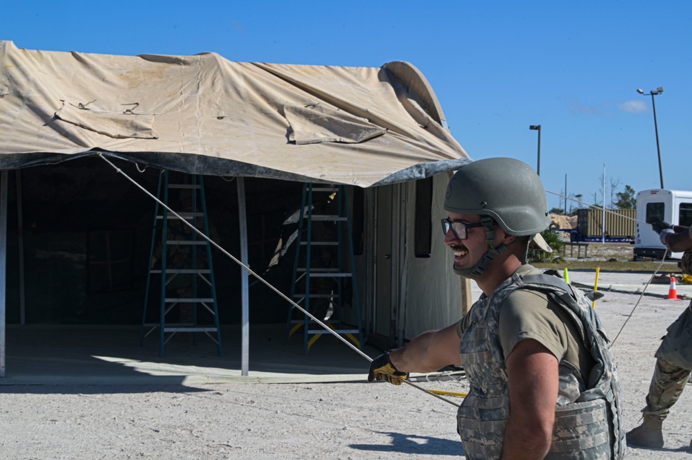 Hurlburt engineers hold bivouac on Tyndall