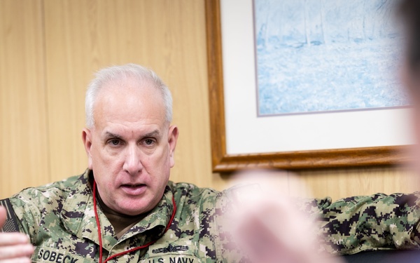 COMSC Visits USNS Patuxent (T-AO  201)