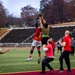 U.S. Marines with Marine Corps Air Facility compete in the Turkey Bowl