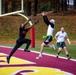 U.S. Marines with Marine Corps Air Facility compete in the Turkey Bowl