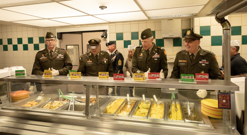 U.S. Army Field Artillery Commandant Team Serves Thanksgiving Dinner