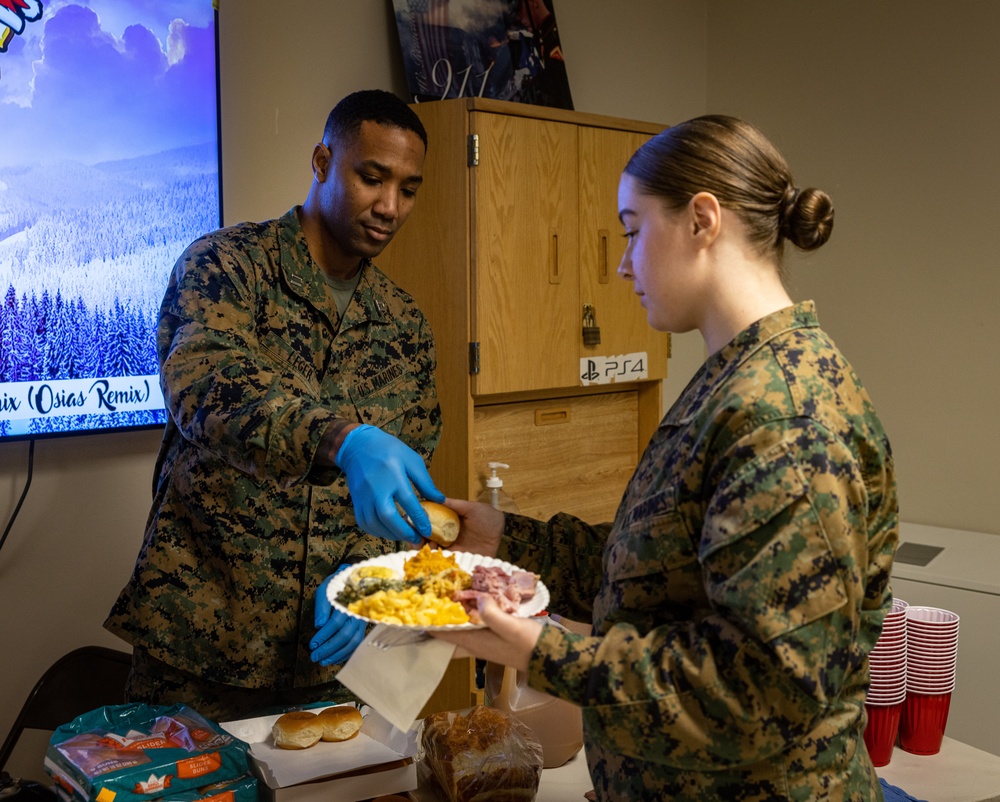 Security Battalion hosts Thanksgiving Barracks Feast on Marine Corps Base Quantico