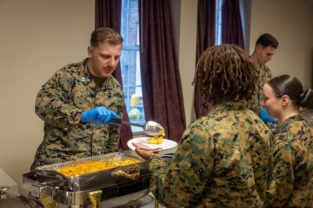 Security Battalion hosts Thanksgiving Barracks Feast on Marine Corps Base Quantico