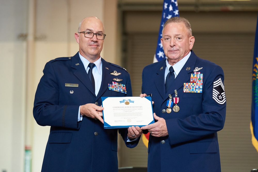 Chief Master Sgt. Danny Gregory retires after more than 40 years in the military