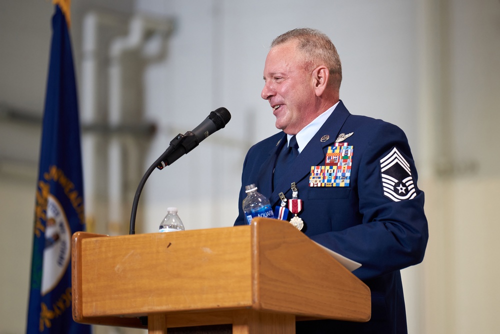 Chief Master Sgt. Danny Gregory retires after more than 40 years in the military