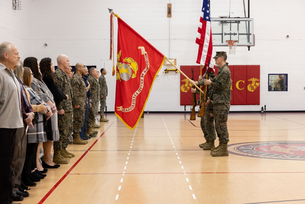 MARFORCOM Headquarters and Service Battalion Relief and Appointment Ceremony