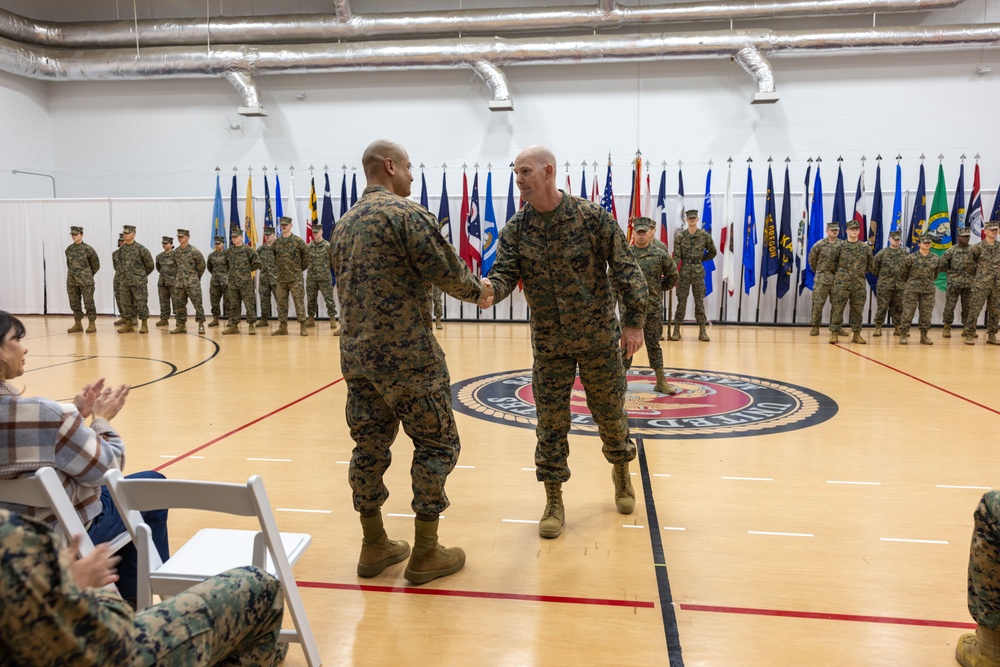 MARFORCOM Headquarters and Service Battalion Relief and Appointment Ceremony