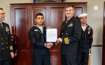 Pass-in-Review at US Navy Recruit Training Command