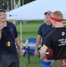 Army/Navy/Marines Football match in the Caribbean