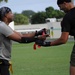 Army/Navy/Marines Football match in the Caribbean