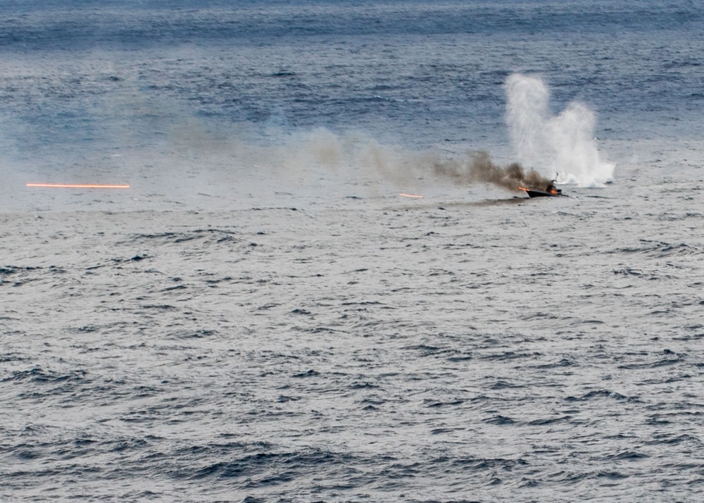 Harpers Ferry, Boxer ARG Conduct Live-fire Exercise Underway