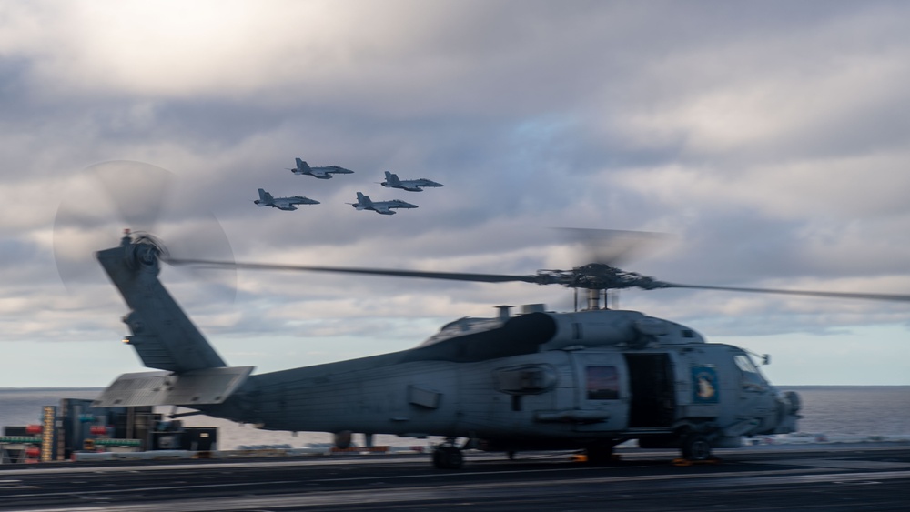 CVN 71 Fly Over