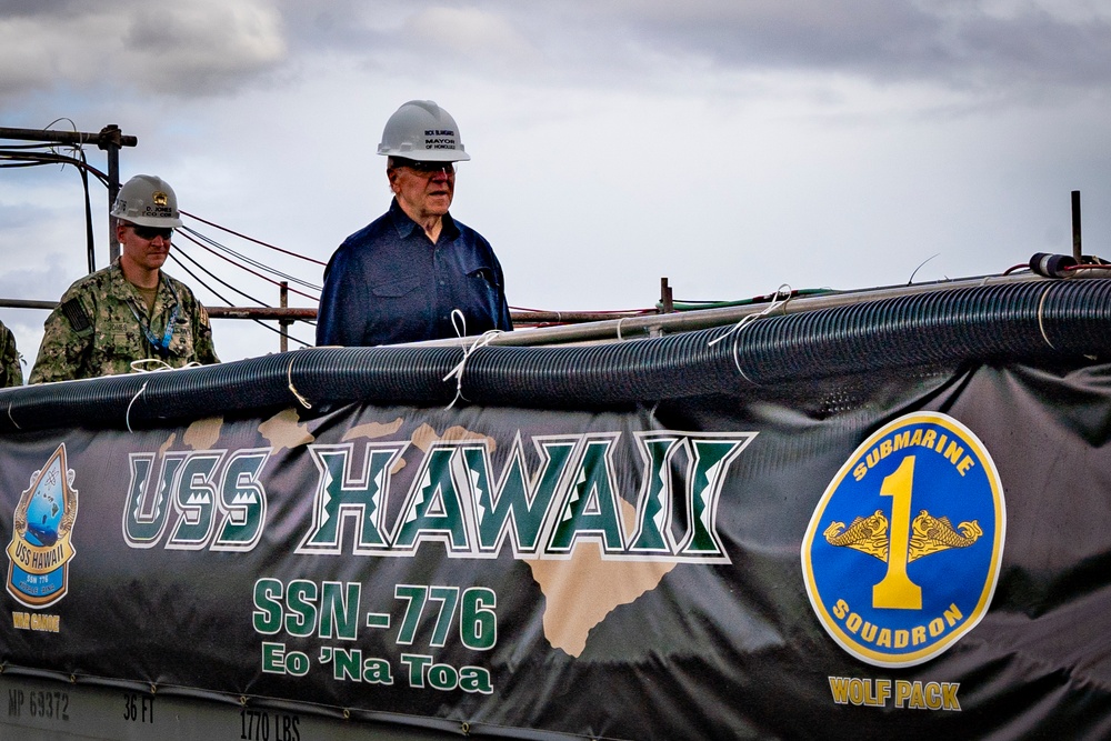 Mayor Rick Blangiardi Visit Pearl Harbor Naval Shipyard