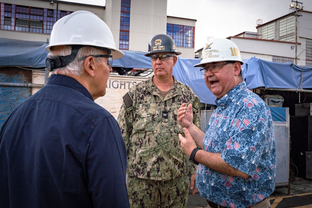 Mayor Rick Blangiardi Visit Pearl Harbor Naval Shipyard