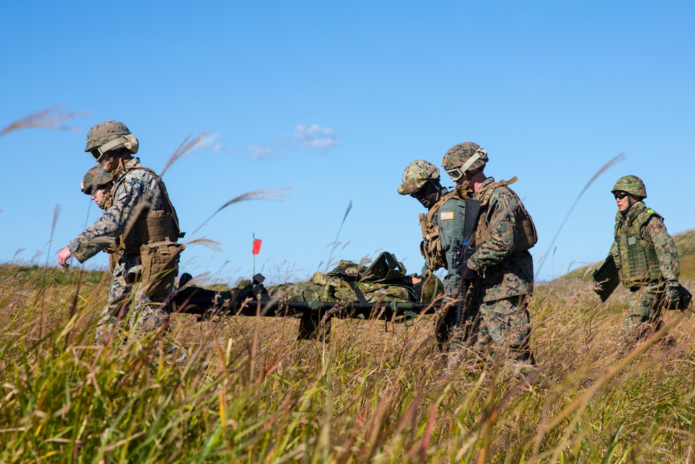 Resolute Dragon 23 FTX | 1st MAW, JGSDF Conduct MEDEVAC and Refueling Drills at Jumonjibaru