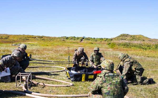 Resolute Dragon 23 FTX | 1st MAW, JGSDF Conduct MEDEVAC and Refueling Drills at Jumonjibaru