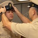 Senior Chief Retail Services Specialist Paul Mendoza Frocks to Master Chief