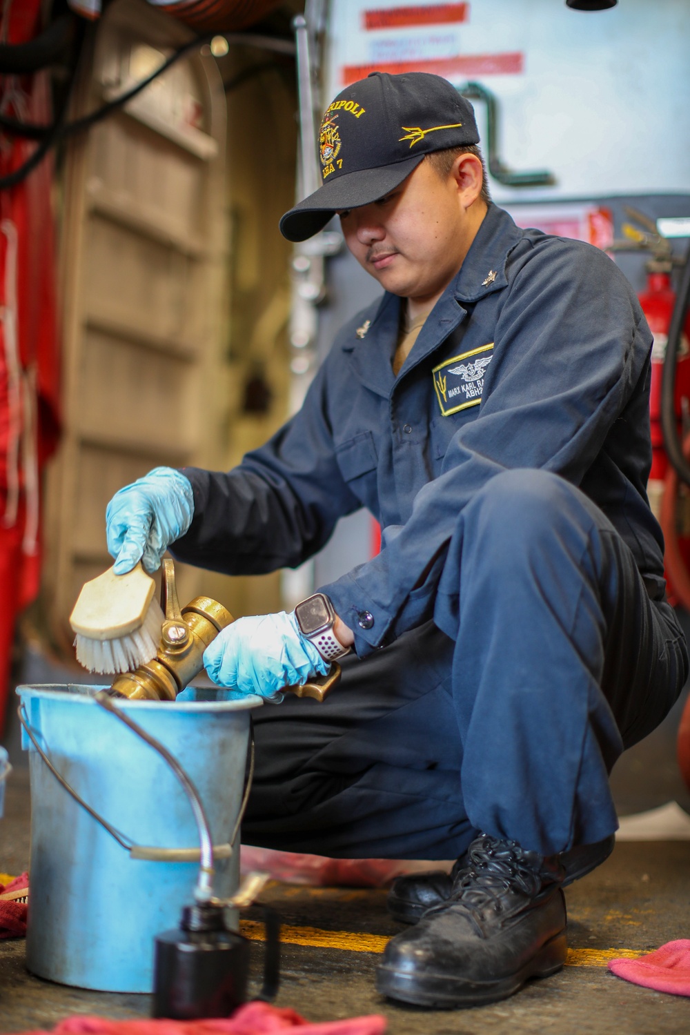 Maintenance Aboard USS Tripoli