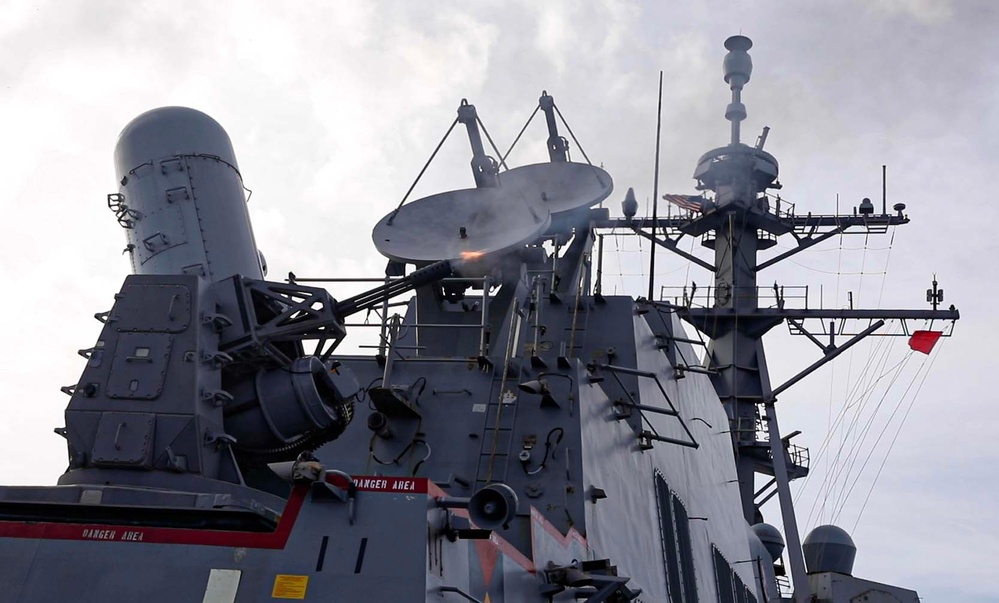 USS Dewey (DDG 105) Conducts Live-Fire Exercise with Close-In Weapons System