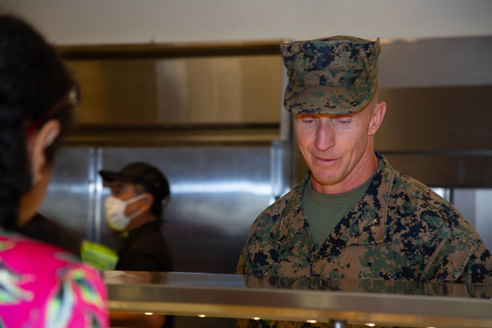 U.S. Marines Celebrate Thanksgiving on Camp Foster