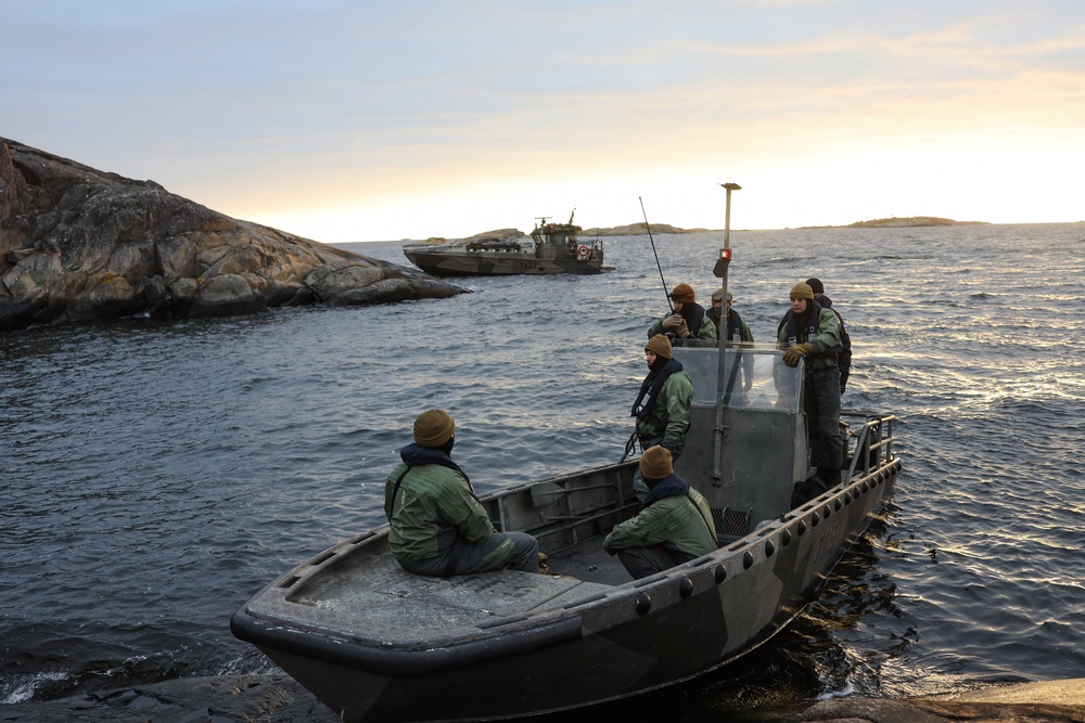 U.S. Marines and U.S. Navy Sailors Conduct A Casualty Evacuation Exercise in Finland