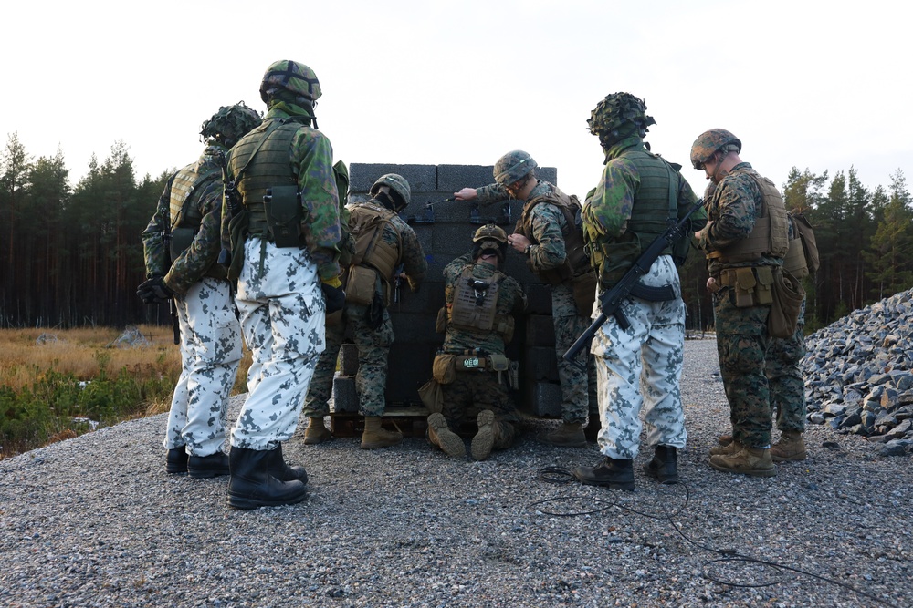 Combat Logistics Battalion 6 and Finnish Nylands Brigade Conduct Urban Demolition Ranges